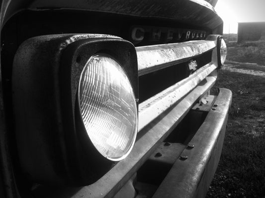 Bygone Grille – Metal Print