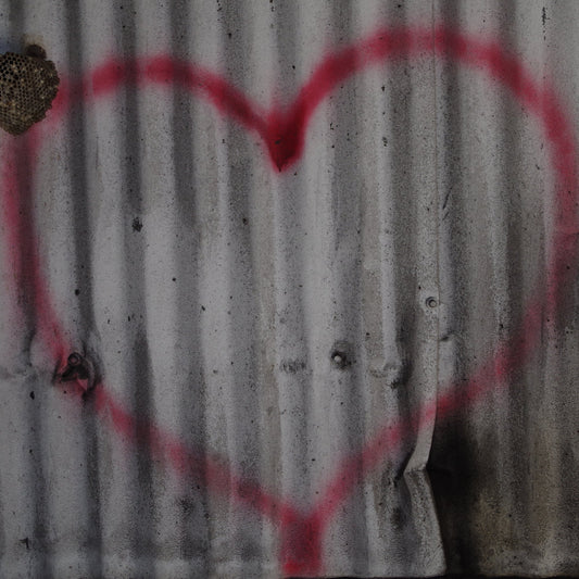 Corrugated Heart – Metal Print