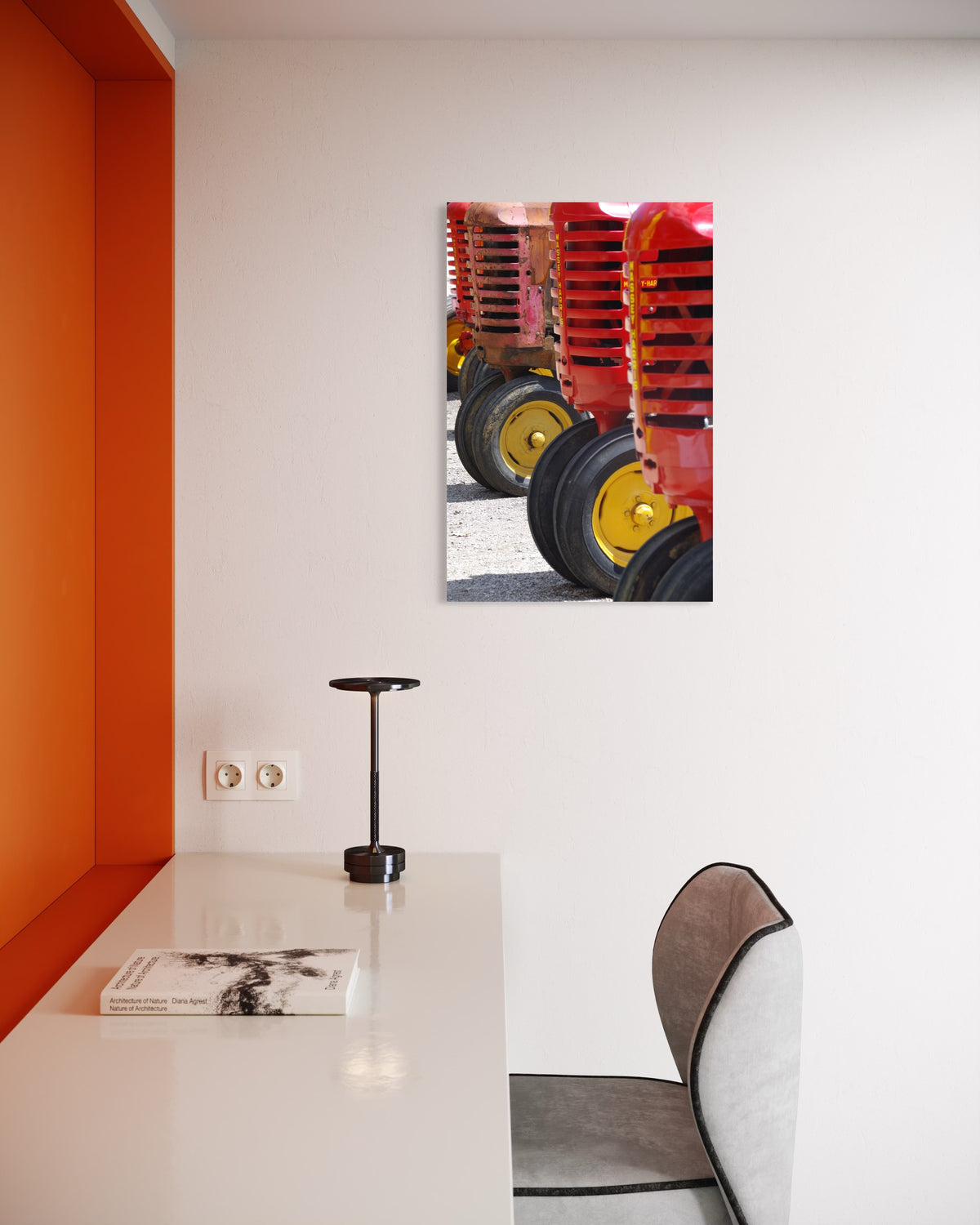 Metal print room preview