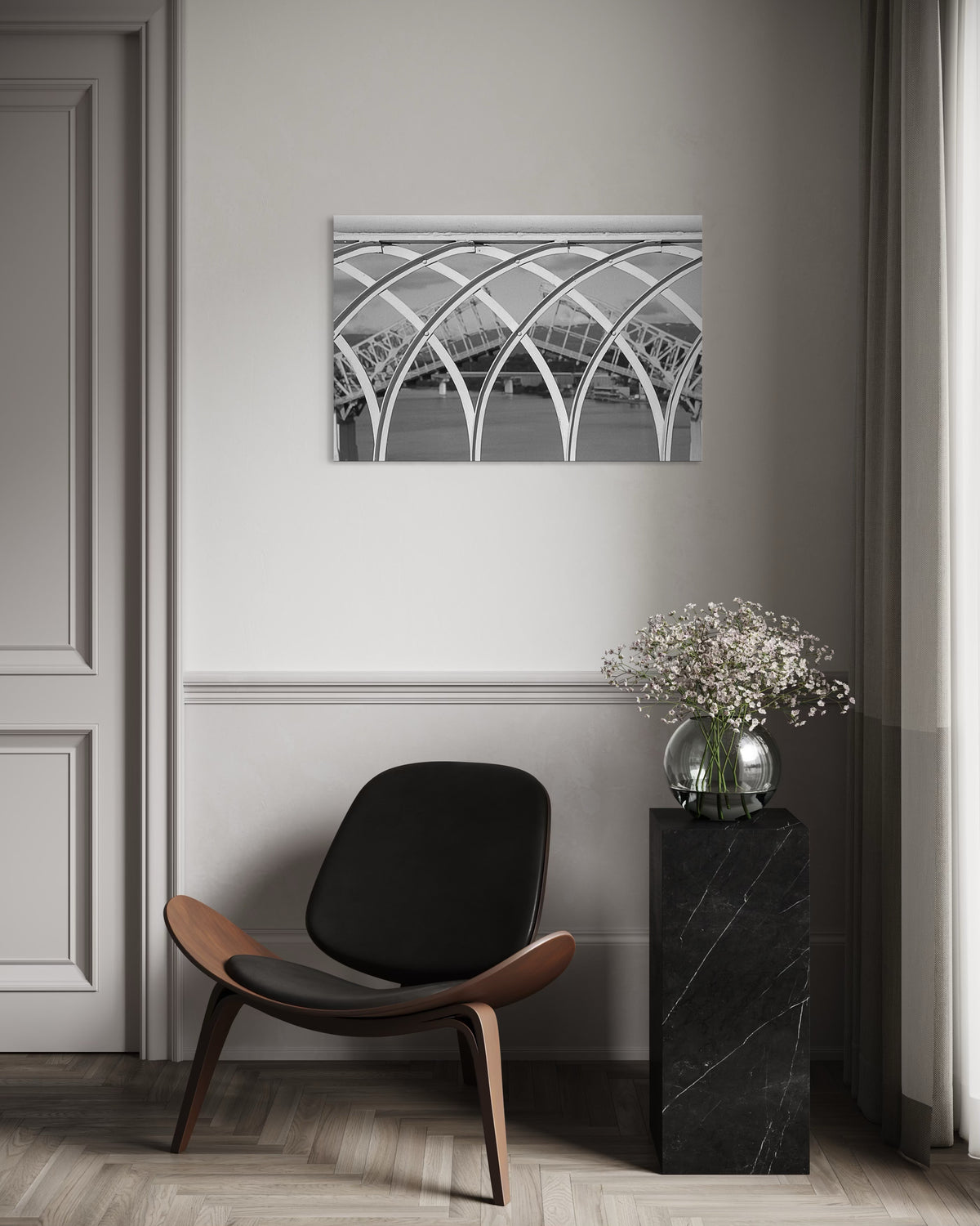 Metal print room preview