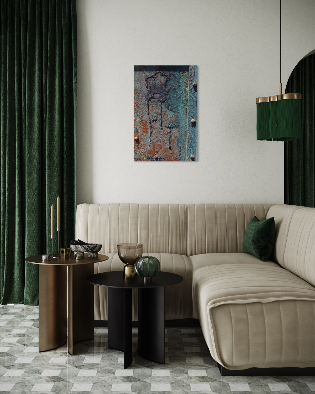 Metal print room preview