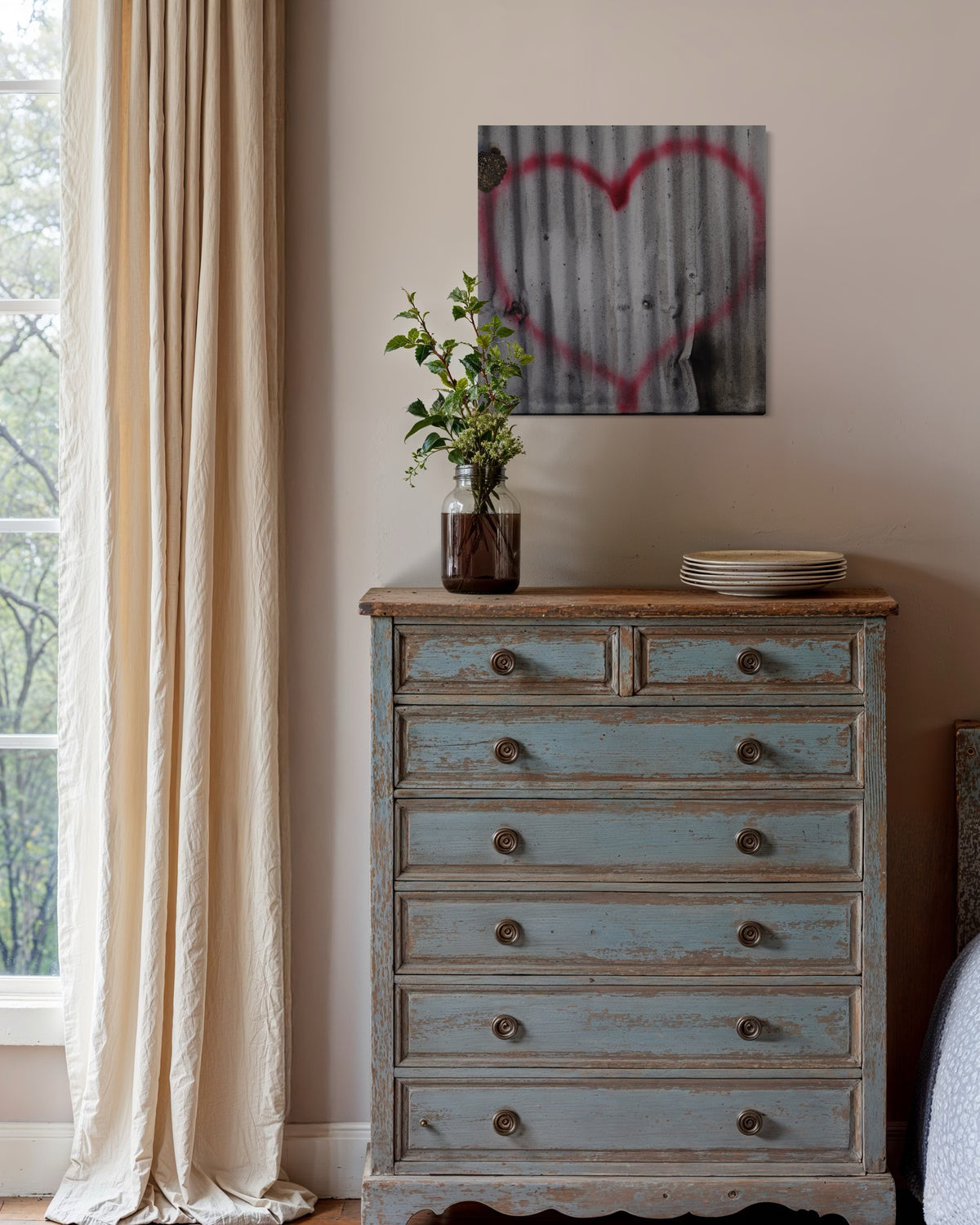 Metal print room preview
